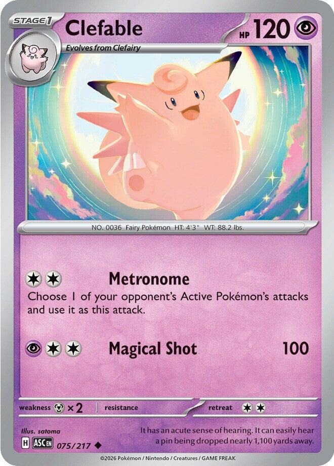 Ascended Heroes Clefable Pokémon card